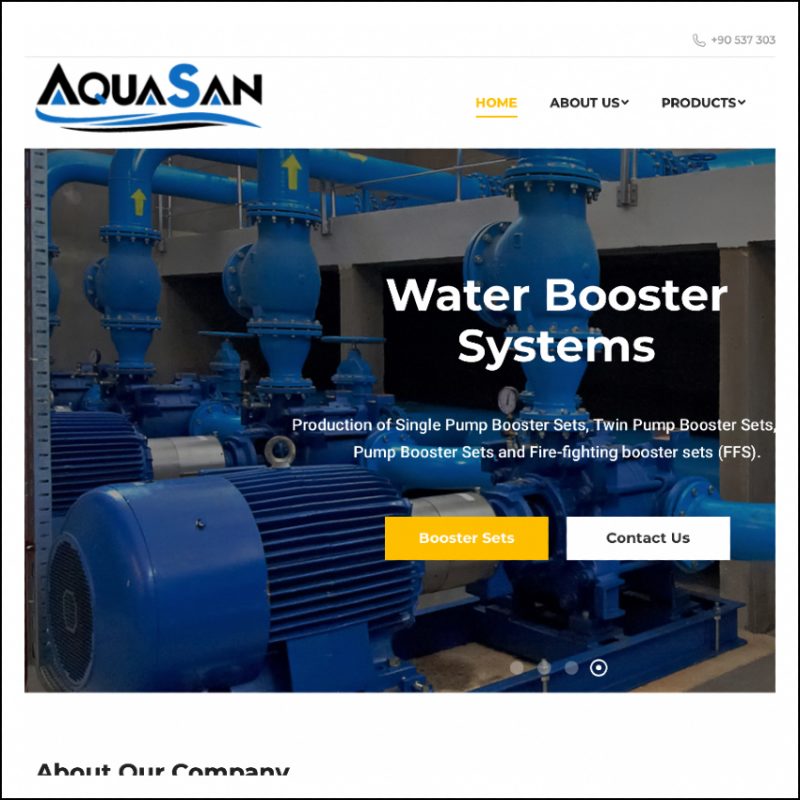 Aquasan Pump Website