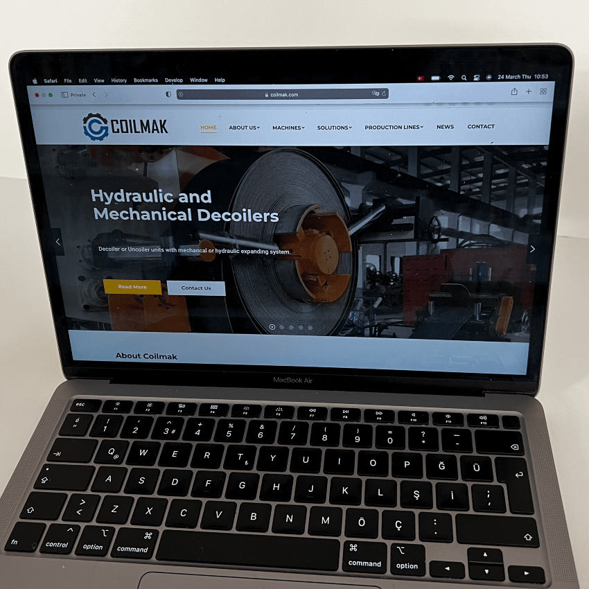 Designing a Website for Machine Manufacturer