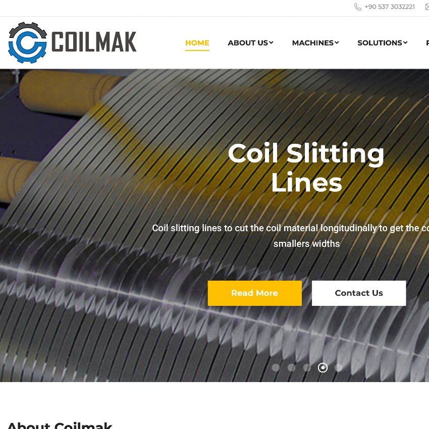 Designing a Website for Machine Manufacturer